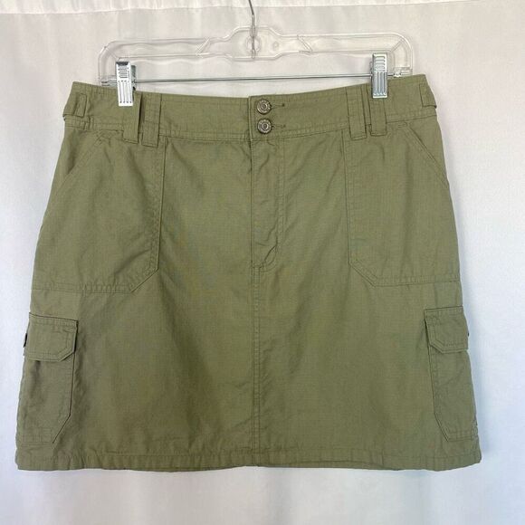 Women's Sonoma Utility Mini Skirt Army Green Pockets Women’s 12 Y2K Style - Picture 1 of 4